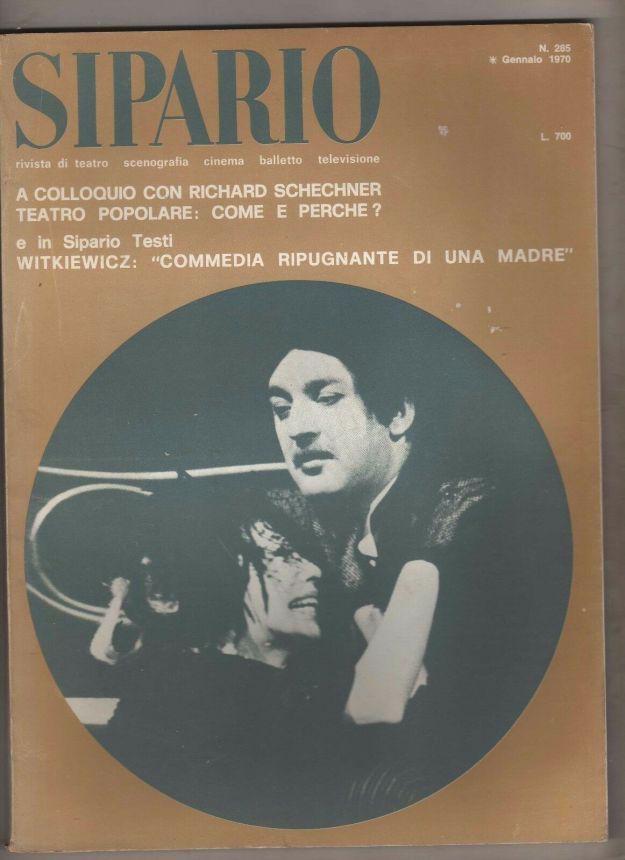SIPARIO magazine side cover Issue 285 January 1970